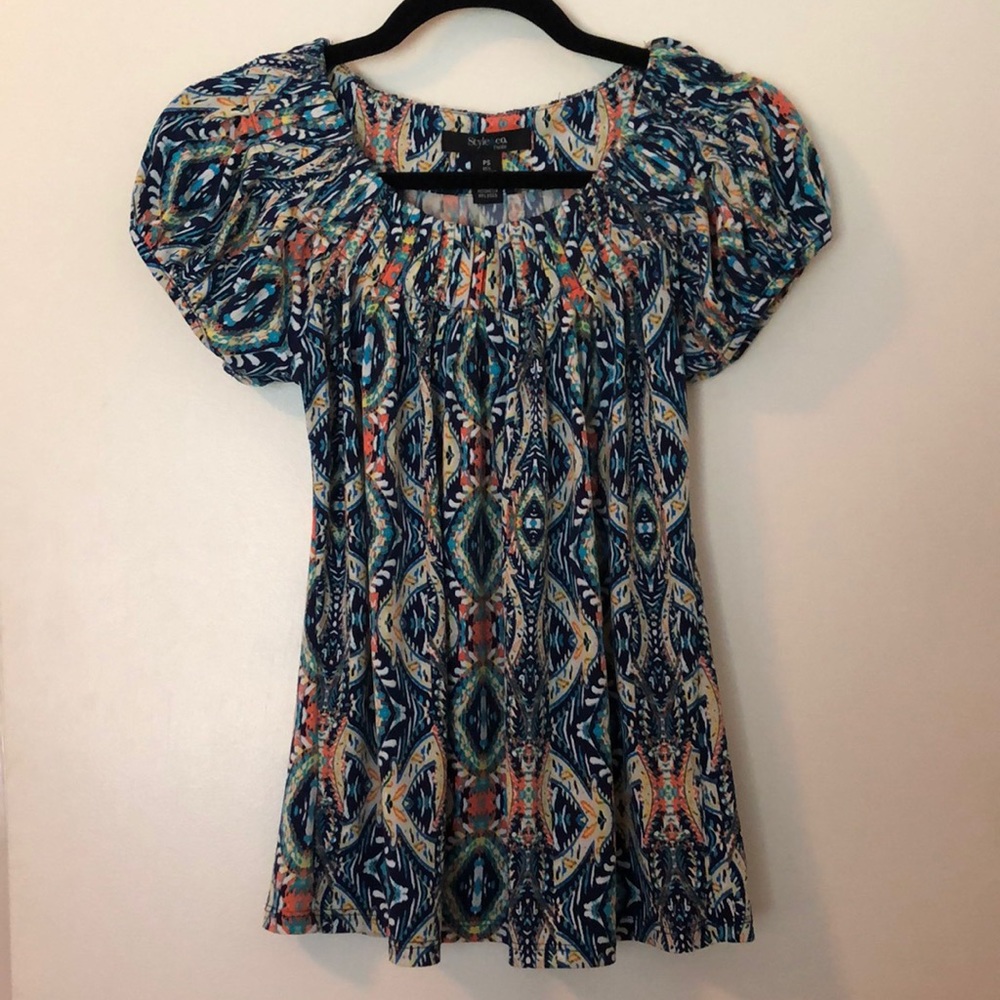 Style & Co. petite small short sleeve blouse